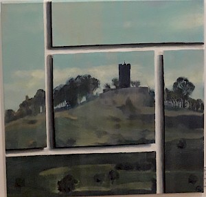 Blick von Steinsfurt - Burg Steinsberg (Verkauft/Sold)