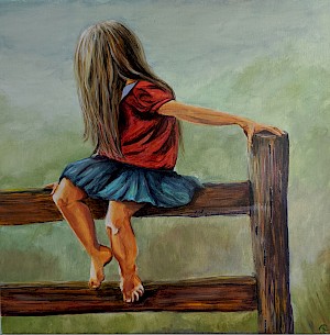 Auf dem Zaun (Verkauft/Sold)