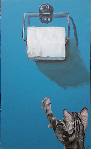 Katze - früh übt sich (Verkauft/Sold)