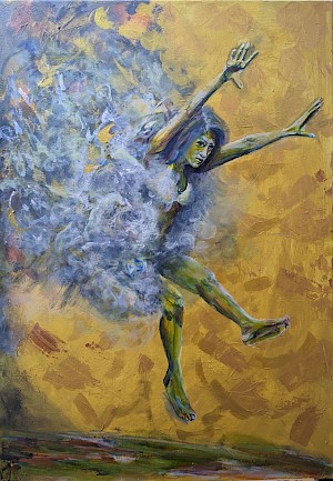 Golden leap-goldener Sprung